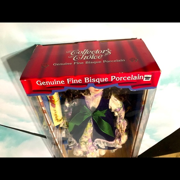 NWT Hand Painted Bisque 90s Porcelain Doll 18” - Picture 12 of 14